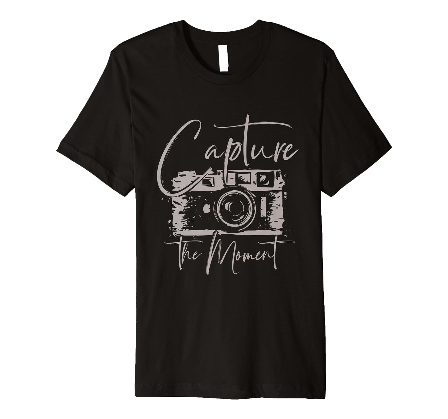 Capture Moment Photography Camera T-Shirt - Aesthetic Graphic for Adults - T-Shirt, Sweatshirt, Hoodie