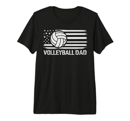 Volleyball Dad Flag Funny Gameday Sports T-Shirt - Novelty Apparel Unisex - T-Shirt, Sweatshirt, Hoodie