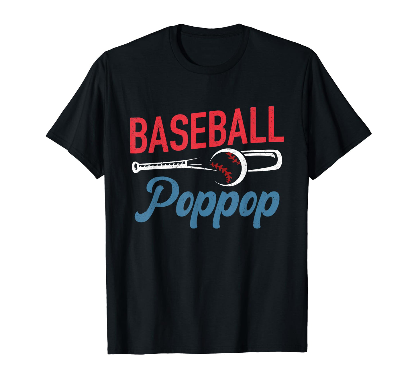 Baseball Pop Pop Life Happy Fathers Day T-Shirt - Custom Art Print Unisex - T-Shirt, Sweatshirt, Hoodie