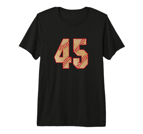Baseball Player Jersey Number 45 T-Shirt - Novelty Apparel Men Women - T-Shirt, Sweatshirt, Hoodie