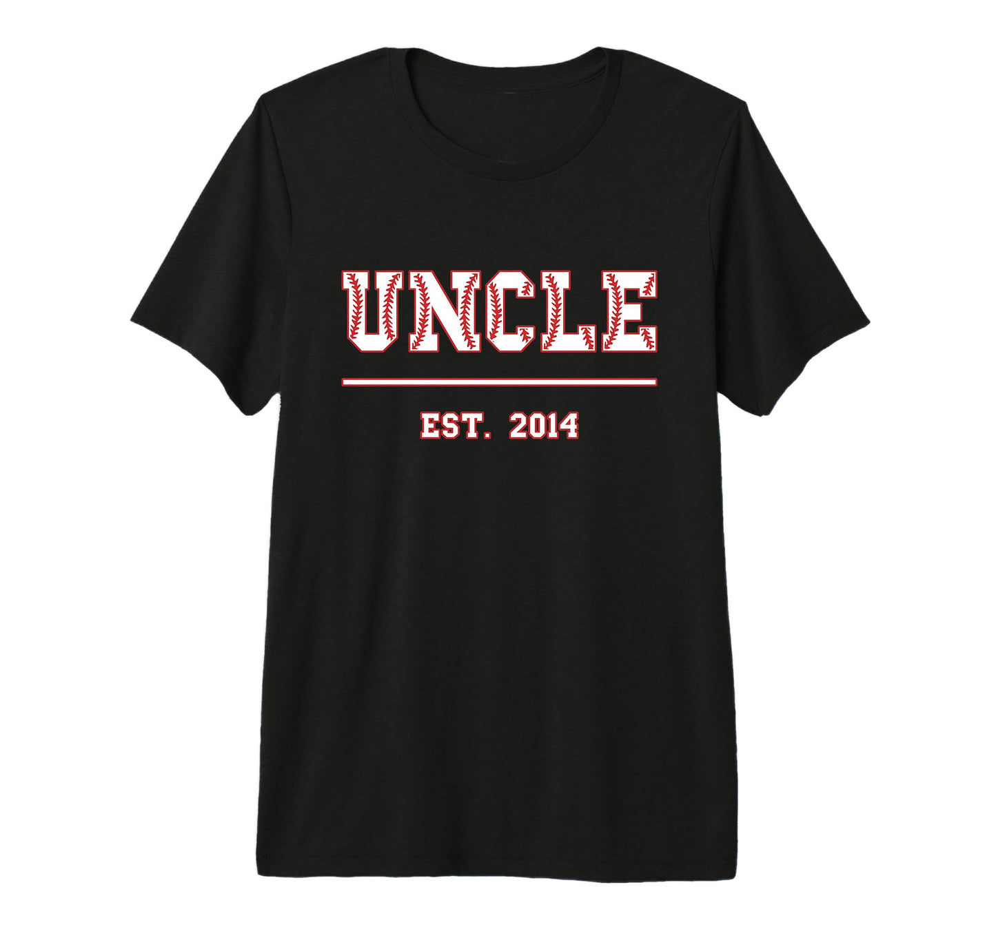 Uncle Est 2014 Sports Established T-Shirt - Custom Art Print for Adults - T-Shirt, Sweatshirt, Hoodie