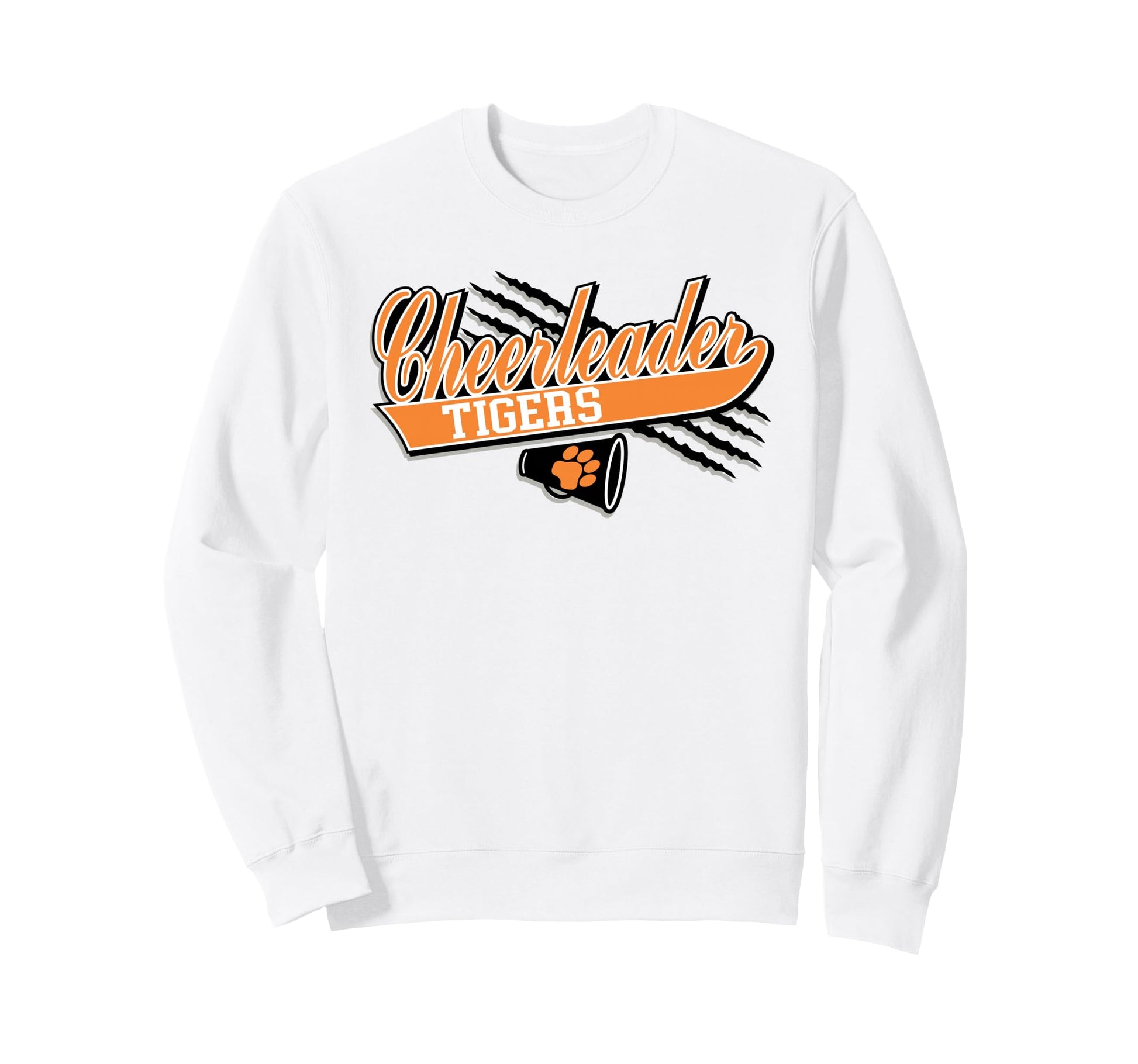 Tigers Cheerleader Cheer Mom Game Day Sweatshirt - Unique Graphic Unisex - T-Shirt, Sweatshirt, Hoodie