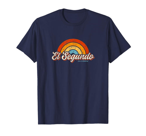El Segundo California Ca Rainbow 70S T-Shirt - Aesthetic Graphic Unisex - T-Shirt, Sweatshirt, Hoodie