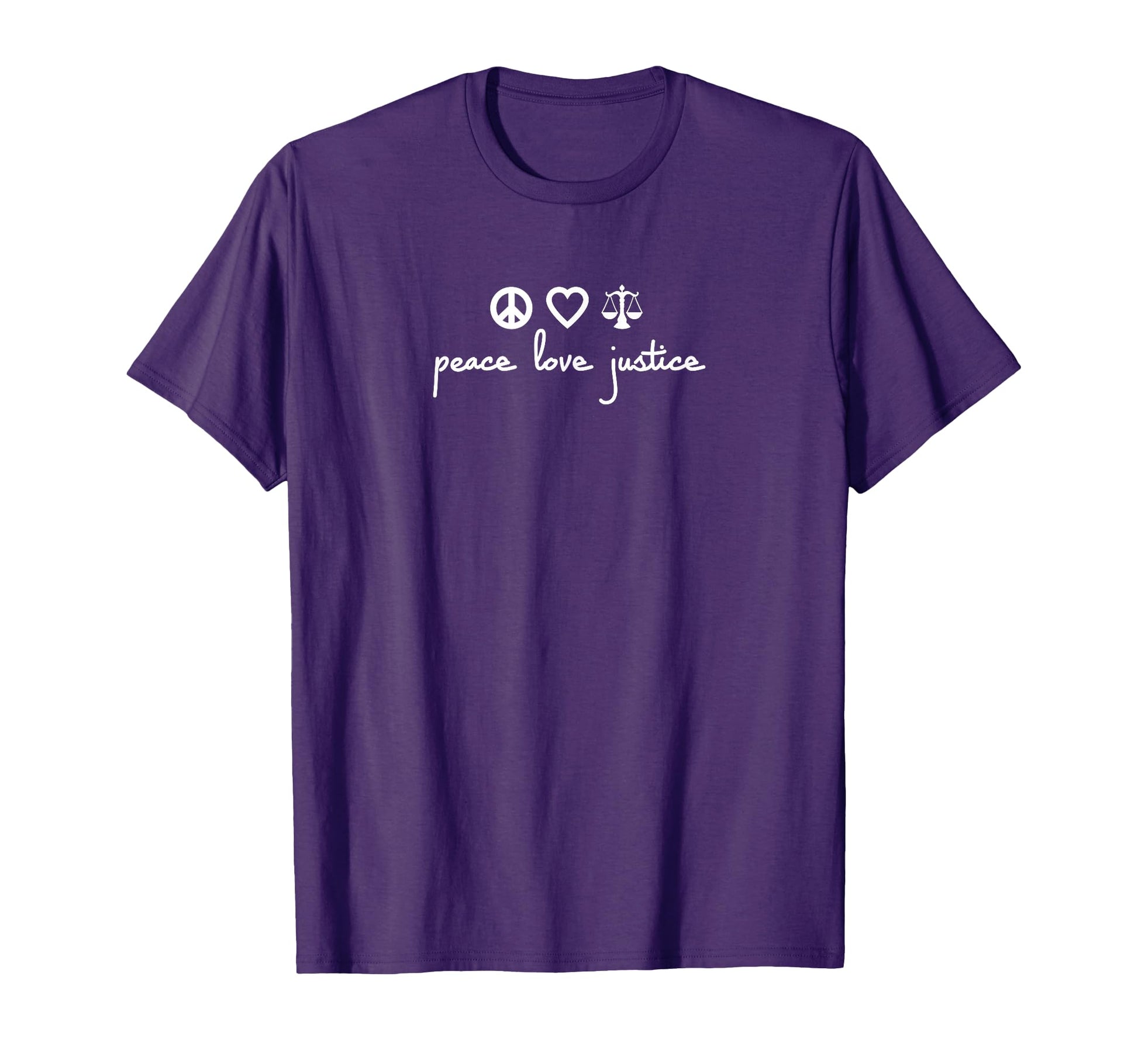 Peace Love Justice T-Shirt - Trendy Graphic Men Women - T-Shirt, Sweatshirt, Hoodie