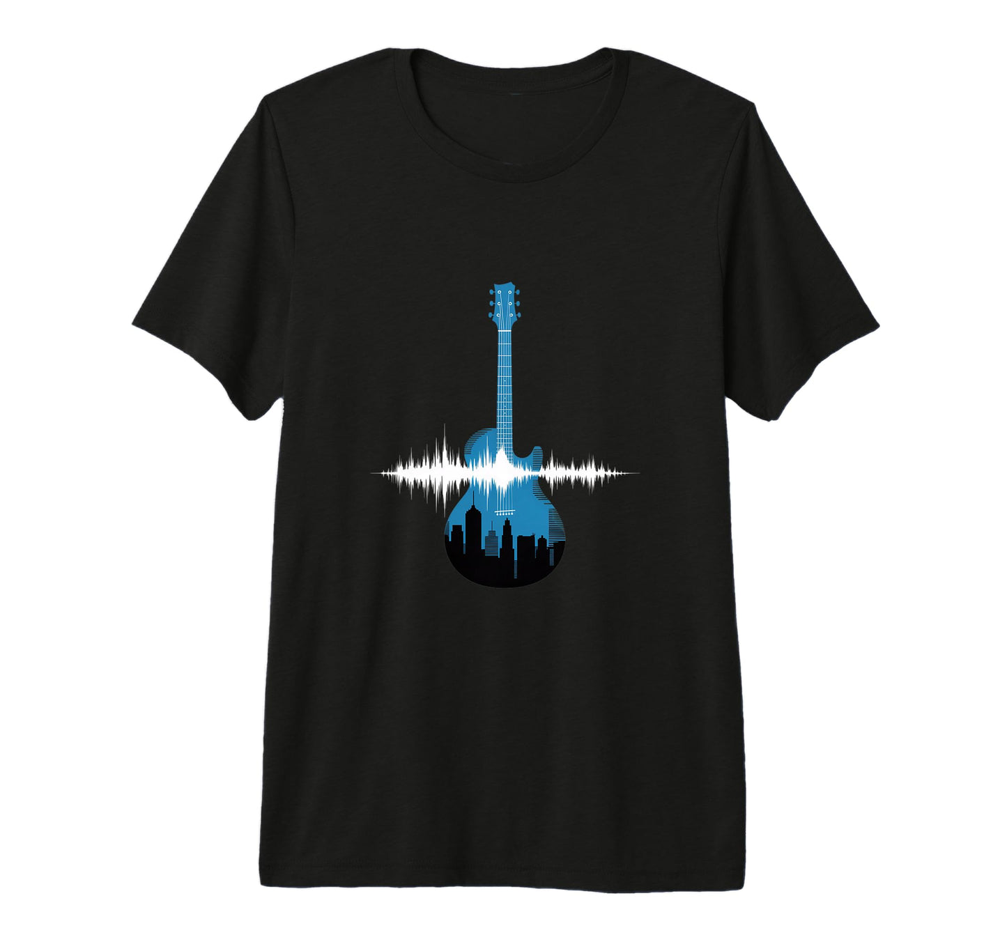 Guitar Sound Wave Musician Acoustic T-Shirt - Streetwear Style Unisex - T-Shirt, Sweatshirt, Hoodie