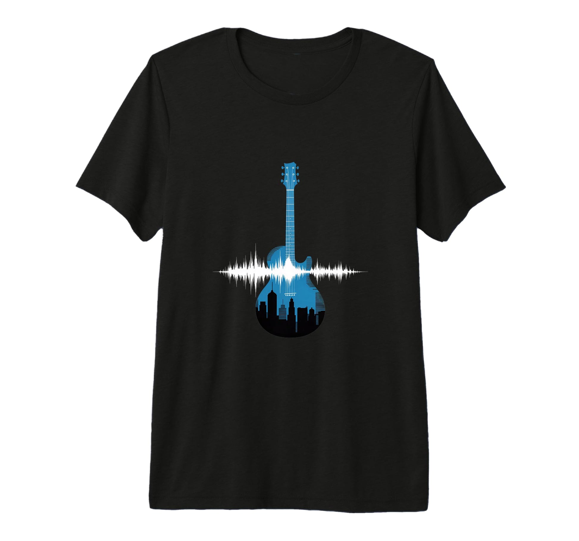 Guitar Sound Wave Musician Acoustic T-Shirt - Streetwear Style Unisex - T-Shirt, Sweatshirt, Hoodie