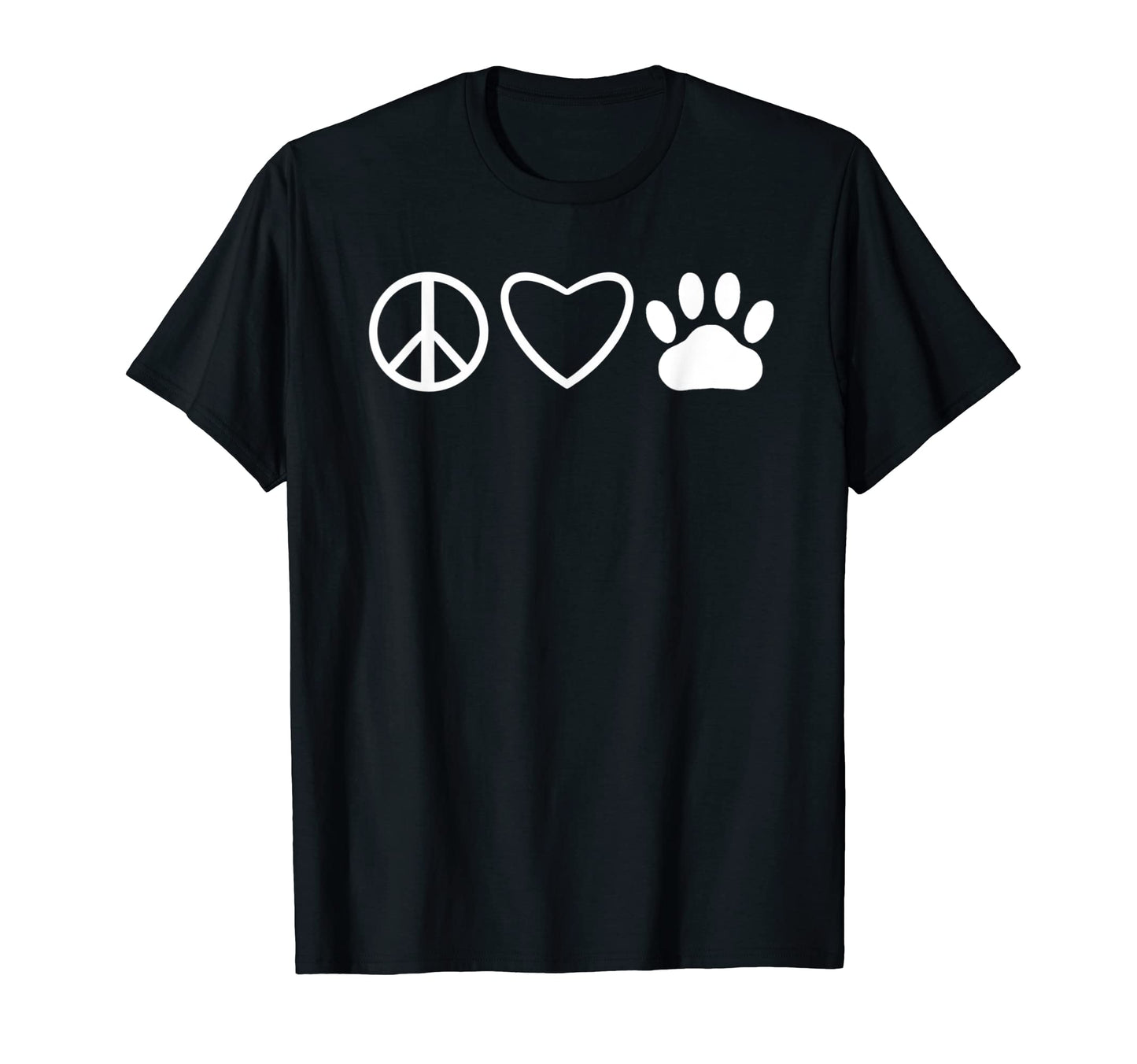 Peace Love Dog Lover Peace Love Dog T T-Shirt - Trendy Graphic Men Women - T-Shirt, Sweatshirt, Hoodie