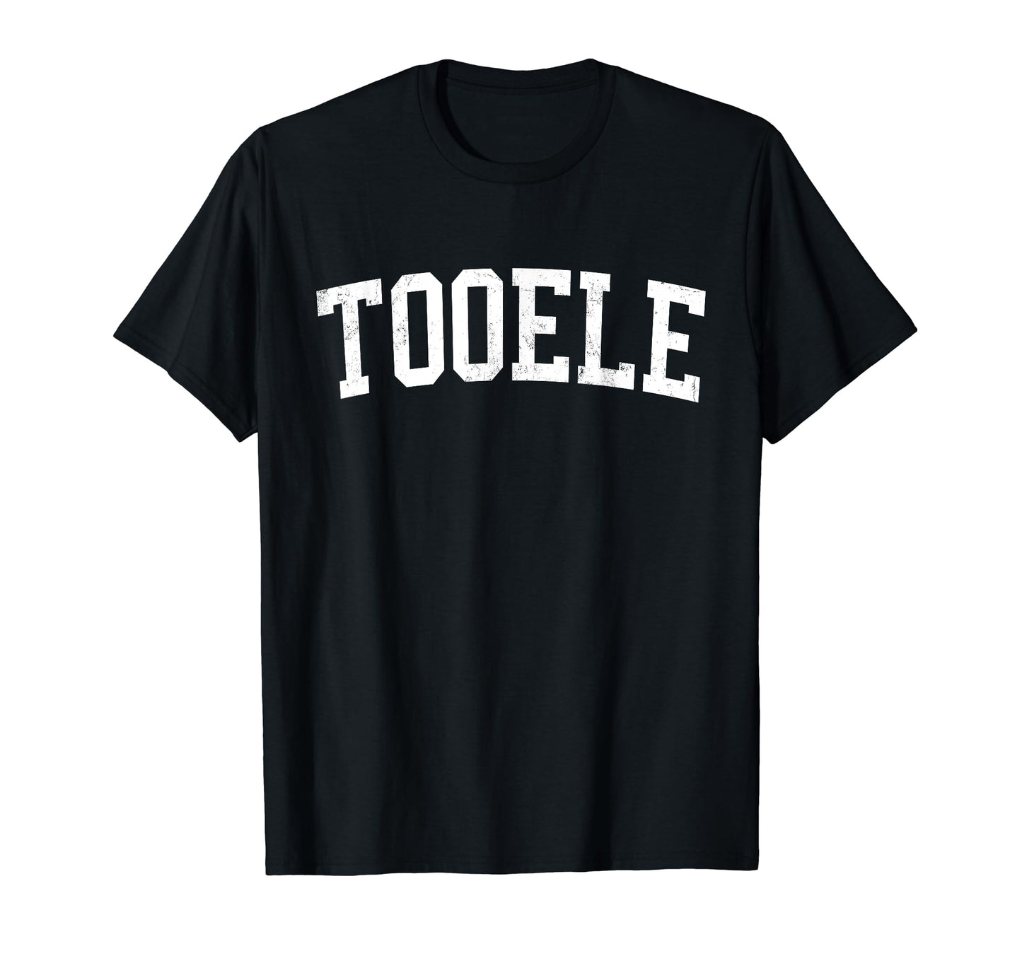 Tooele Ut Distressed White Varsity T-Shirt - Fun Novelty Design Unisex - T-Shirt, Sweatshirt, Hoodie