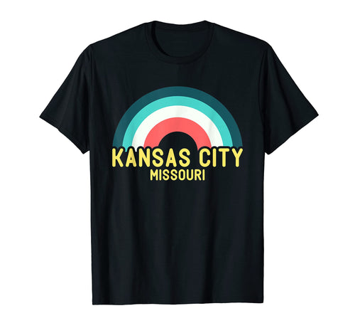 Kansas City Missouri Rainbow T-Shirt - Custom Art Print Men Women - T-Shirt, Sweatshirt, Hoodie