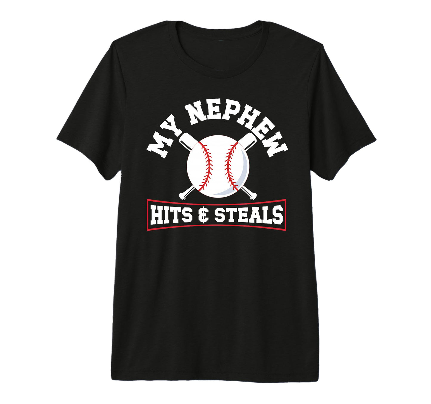 Mens My Nephew Baseball Uncle Baseball T-Shirt - Streetwear Style Unisex - T-Shirt, Sweatshirt, Hoodie