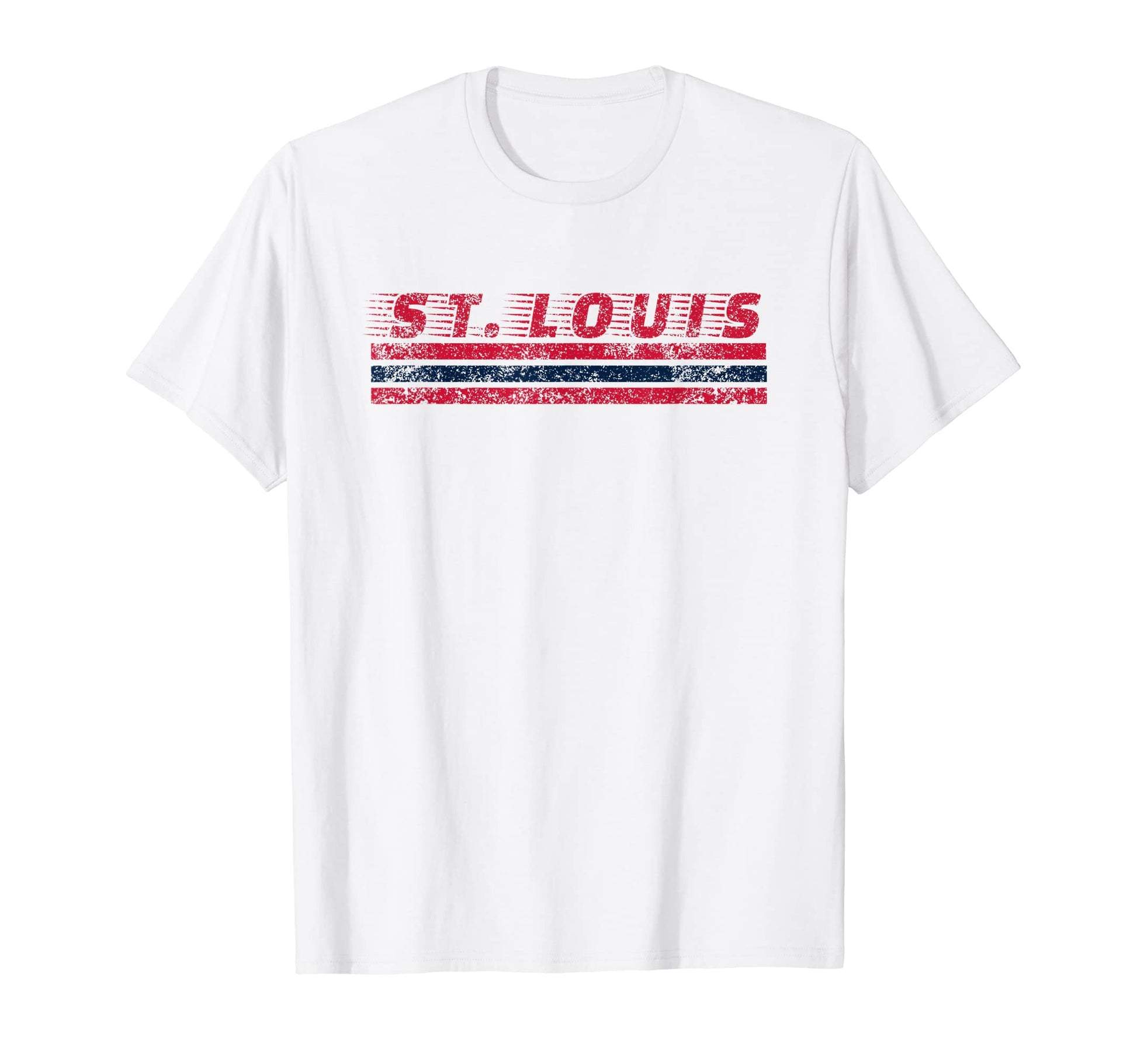 St Louis Missouri Weathered Stripe T-Shirt - Novelty Apparel Men Women - T-Shirt, Sweatshirt, Hoodie