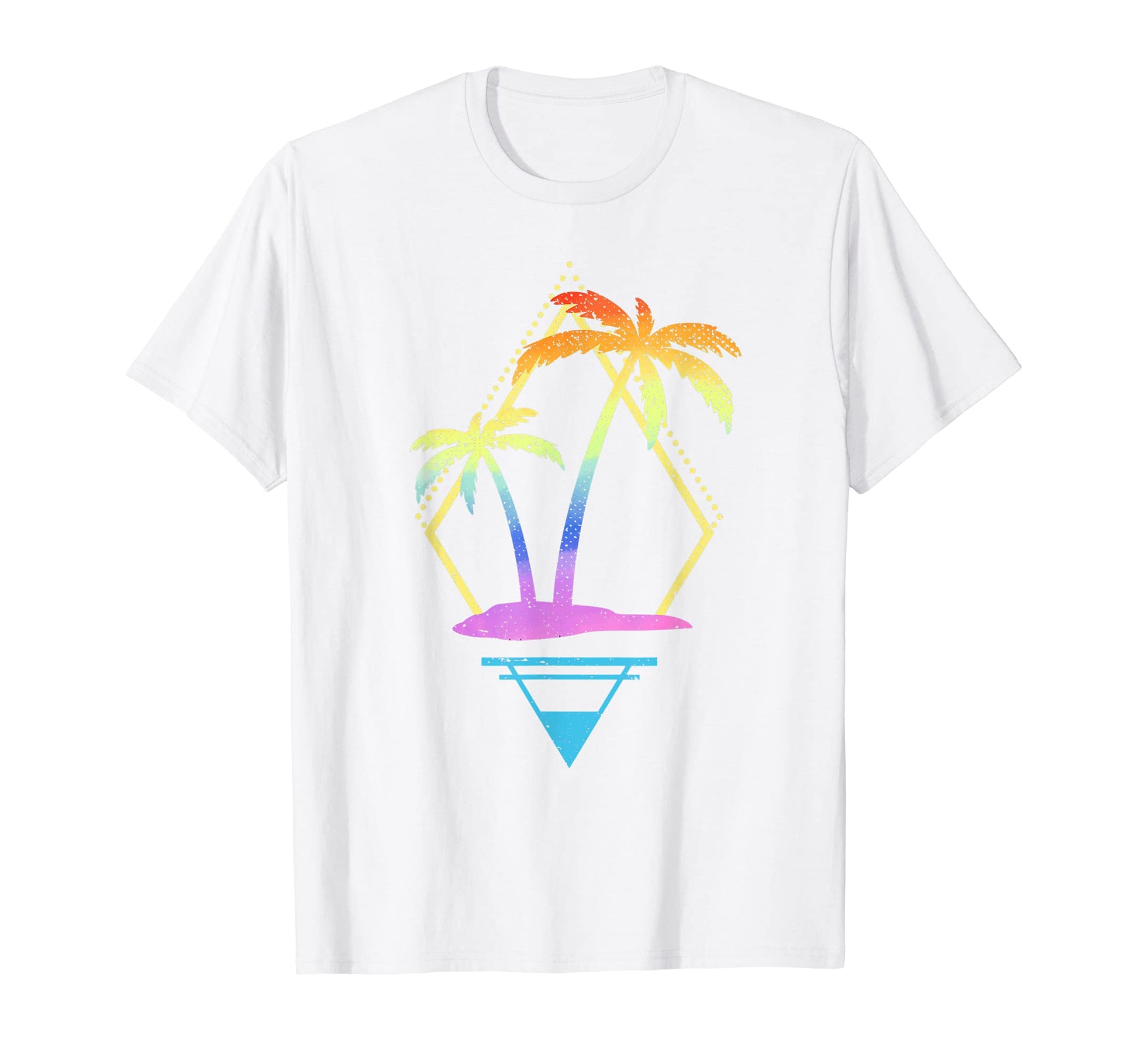 Art Palm Trees 90S 80S Aesthetic Tropical T-Shirt - Trendy Graphic Unisex - T-Shirt, Sweatshirt, Hoodie