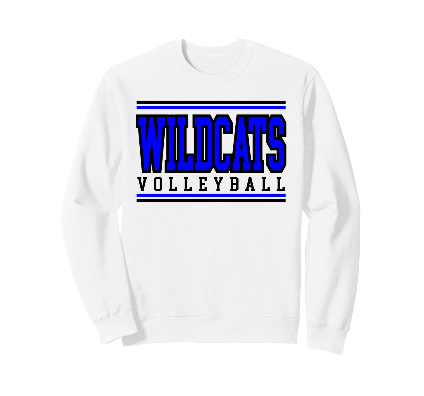 Wildcats Volleyball Mom Sports Sweatshirt - Custom Art Print for Adults - T-Shirt, Sweatshirt, Hoodie