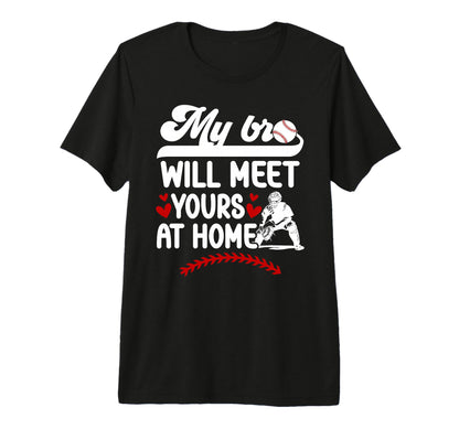 Baseball Catcher Sister Funny Sister T-Shirt - Graphic Print Men Women - T-Shirt, Sweatshirt, Hoodie