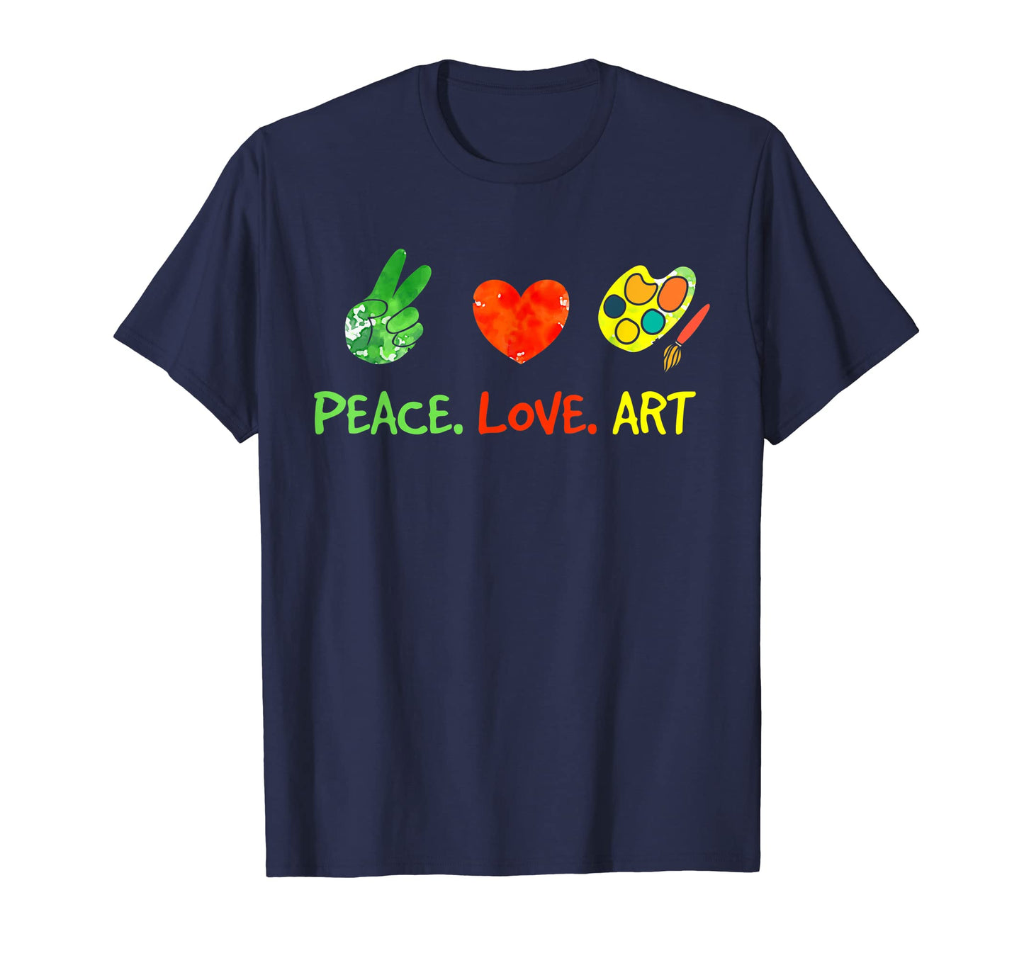 Painting Peace Love Art T-Shirt - Novelty Apparel Men Women - T-Shirt, Sweatshirt, Hoodie