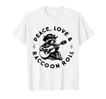 Raccoon Rock And Roll Music Raccoon T-Shirt - Custom Art Print for Adults - T-Shirt, Sweatshirt, Hoodie