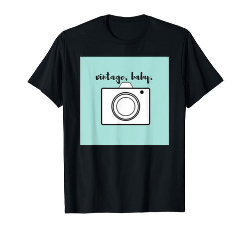 Nostalgic Fun Wine Camera Drinking T-Shirt - Graphic Print Unisex - T-Shirt, Sweatshirt, Hoodie