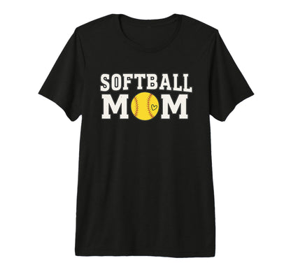 Proud Softball Mom Life Love My Player T-Shirt - Unique Graphic Unisex - T-Shirt, Sweatshirt, Hoodie