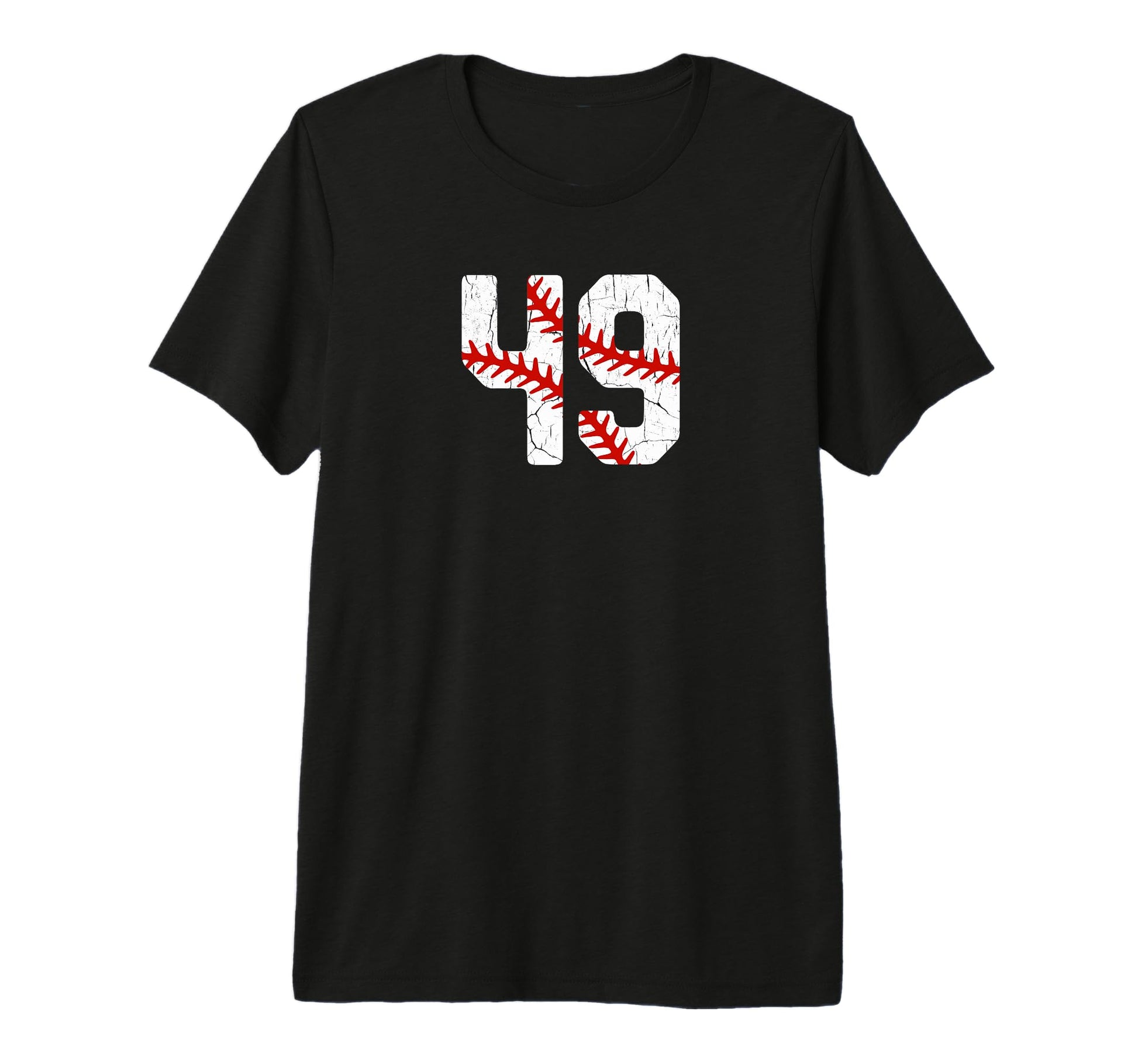 Baseball Player Jersey Number 49 49 T-Shirt - Graphic Print Men Women - T-Shirt, Sweatshirt, Hoodie