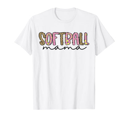 Softball Mom Player Team Mama Sports T-Shirt - Minimalist Print Unisex - T-Shirt, Sweatshirt, Hoodie