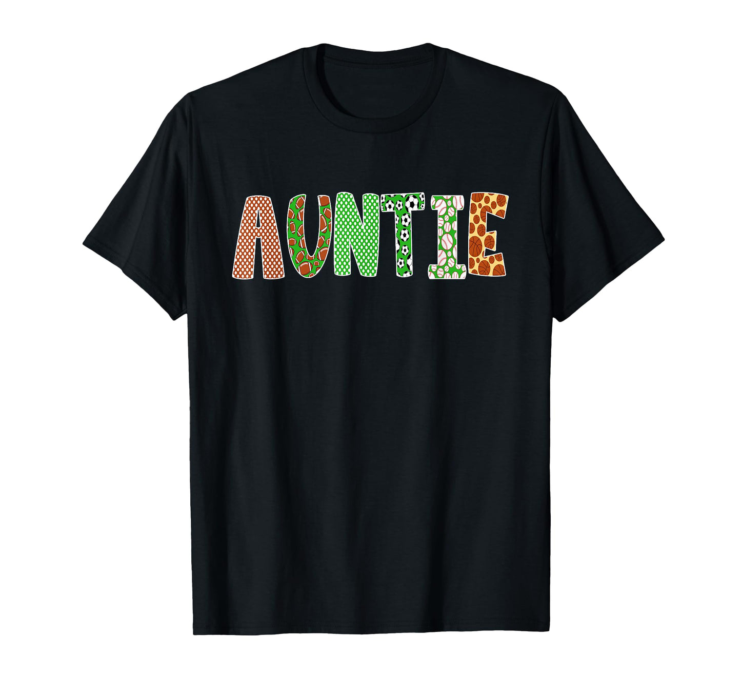 Sports Baller Aunt Auntie Birthday T-Shirt - Minimalist Print Men Women - T-Shirt, Sweatshirt, Hoodie