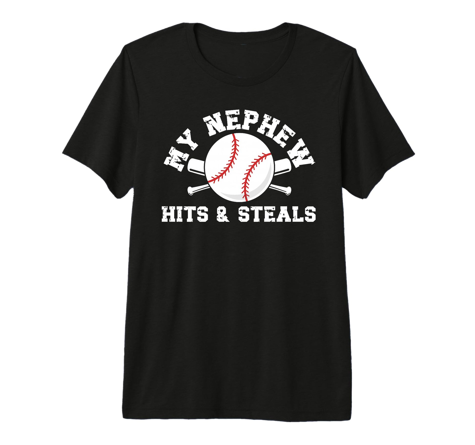 Mens My Nephew Baseball Uncle Baseball T-Shirt - Trendy Graphic Unisex - T-Shirt, Sweatshirt, Hoodie