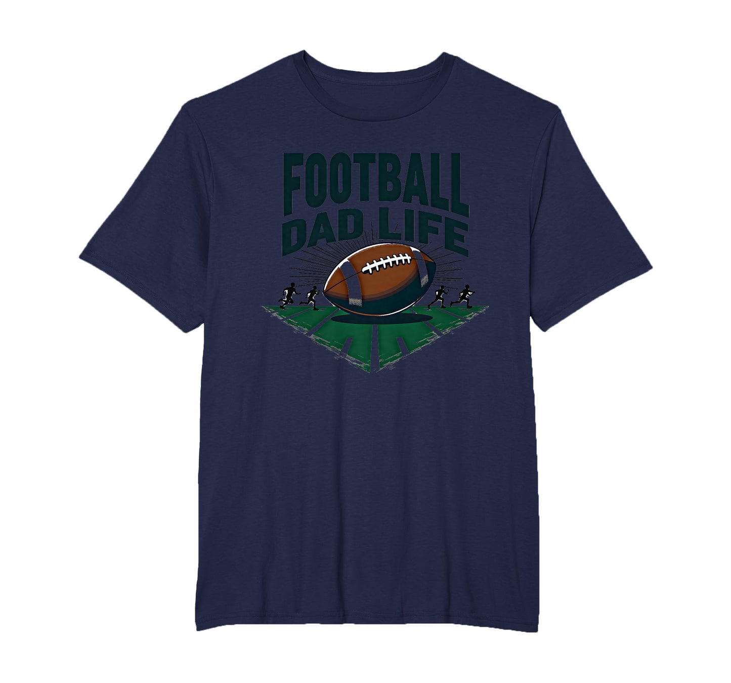 Football Dad Life Proud Father Game Day T-Shirt - Graphic Print Unisex - T-Shirt, Sweatshirt, Hoodie