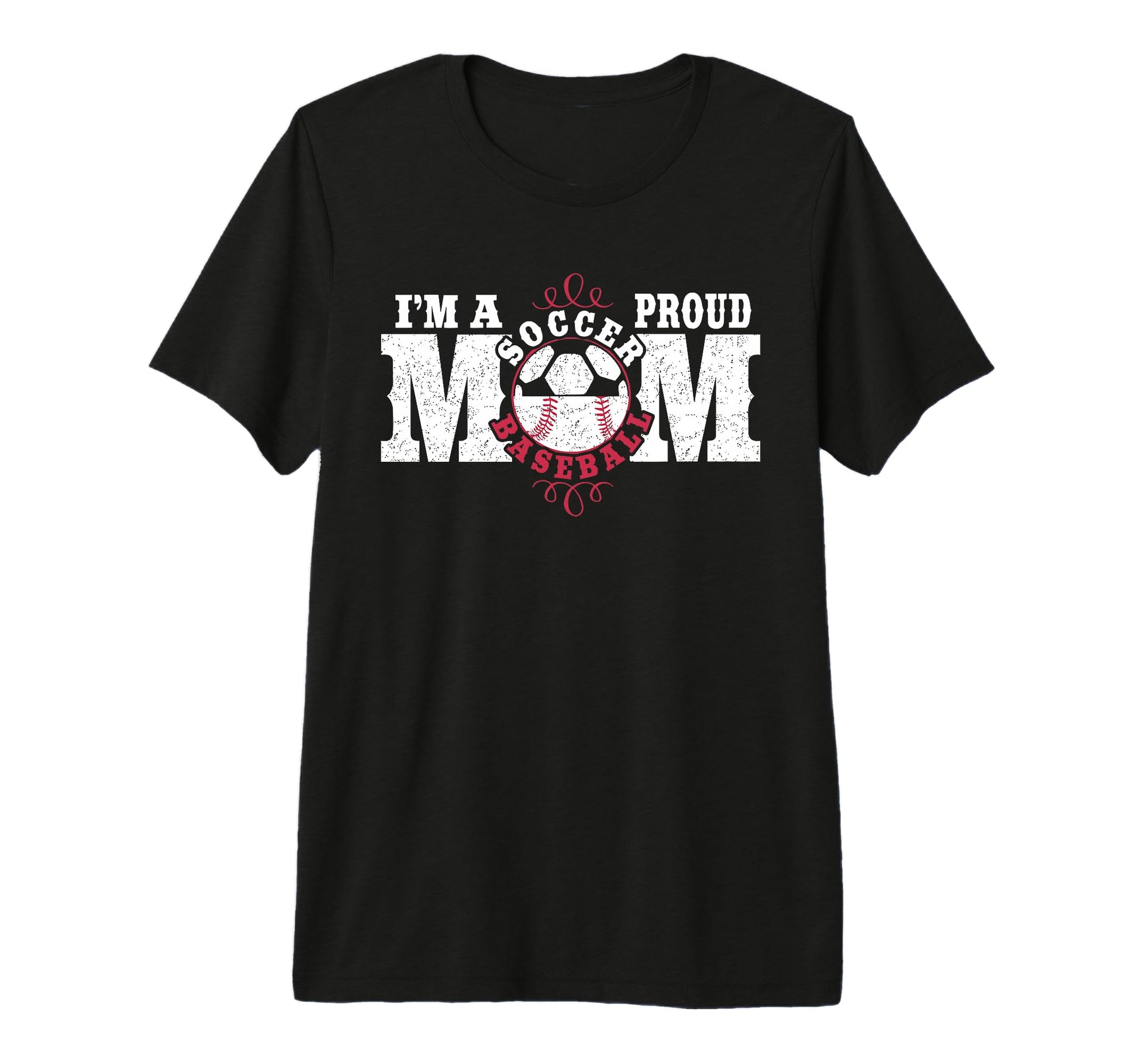Im Proud Soccer Baseball Mom Tri T-Shirt - Streetwear Style for Adults - T-Shirt, Sweatshirt, Hoodie