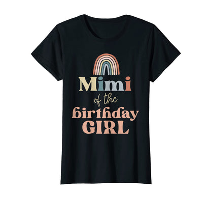 Womens Mimi Birthday Boho Rainbow Party T-Shirt - Graphic Print Unisex - T-Shirt, Sweatshirt, Hoodie