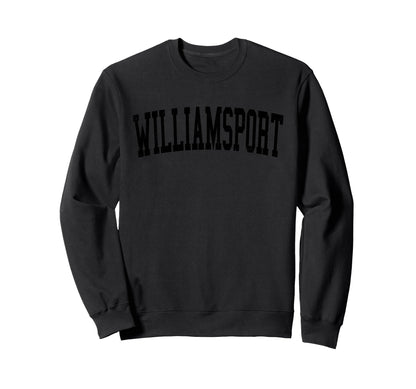 Williamsport Pa Distressed Black Sweatshirt - Novelty Apparel Men Women - T-Shirt, Sweatshirt, Hoodie