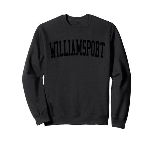 Williamsport Pa Distressed Black Sweatshirt - Novelty Apparel Men Women - T-Shirt, Sweatshirt, Hoodie