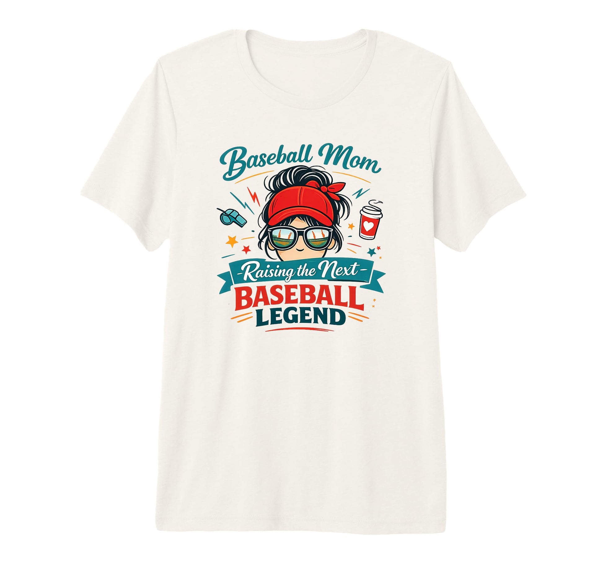 Baseball Mom Raising Next Baseball T-Shirt - Casual Everyday Wear Unisex - T-Shirt, Sweatshirt, Hoodie