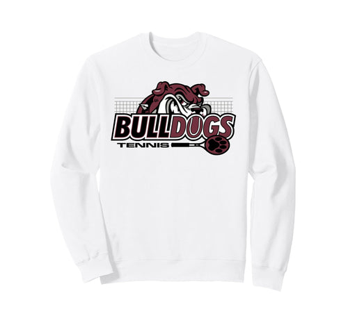 Maroon Bulldogs Tennis Mom Mascot Sweatshirt - Fun Novelty Design Unisex - T-Shirt, Sweatshirt, Hoodie