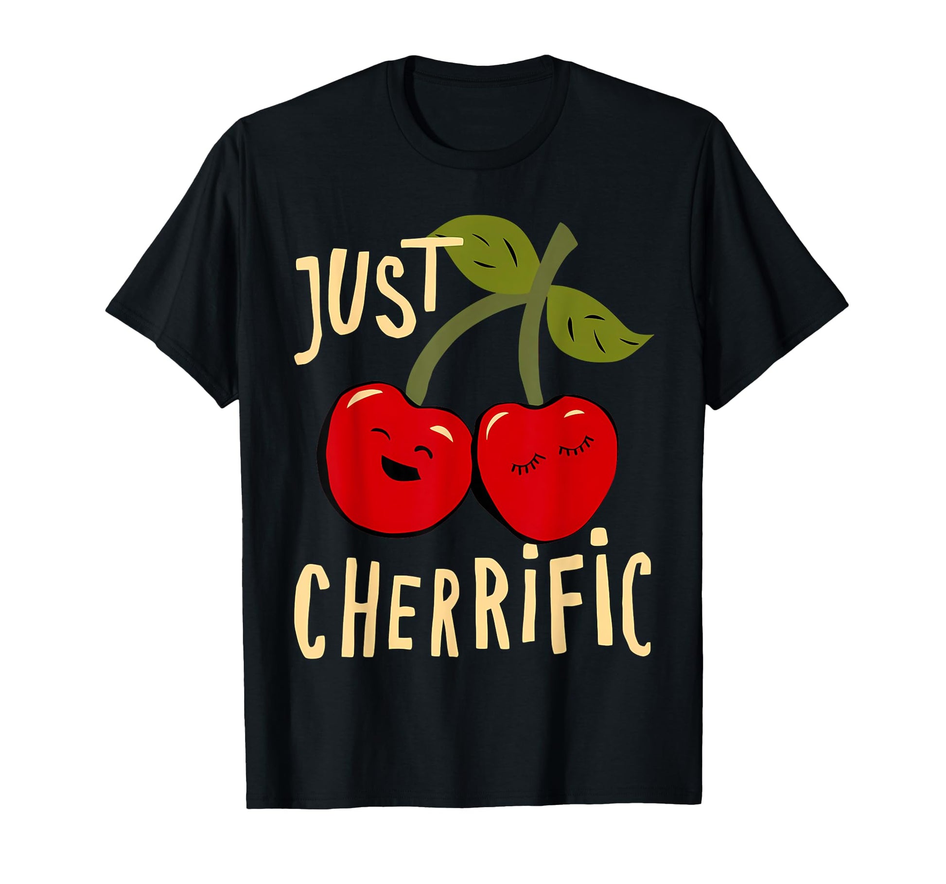 Just Cherrific Cherry Red Aesthetic T-Shirt - Casual Everyday Wear Unisex - T-Shirt, Sweatshirt, Hoodie