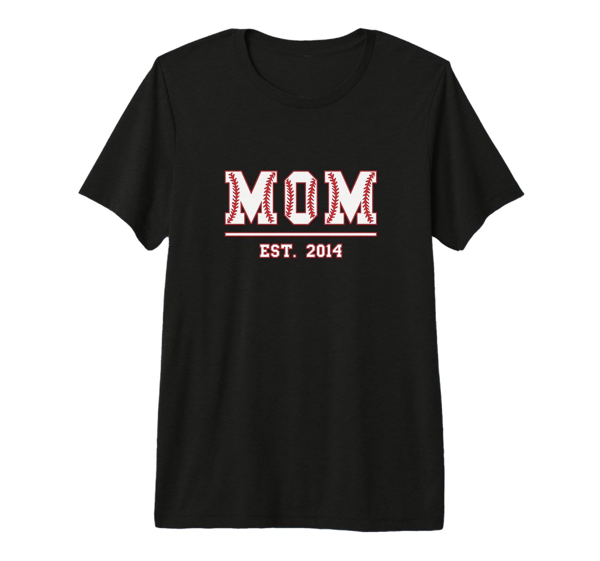 Mom Est 2014 Funny Sports Year T-Shirt - Fun Novelty Design Men Women - T-Shirt, Sweatshirt, Hoodie