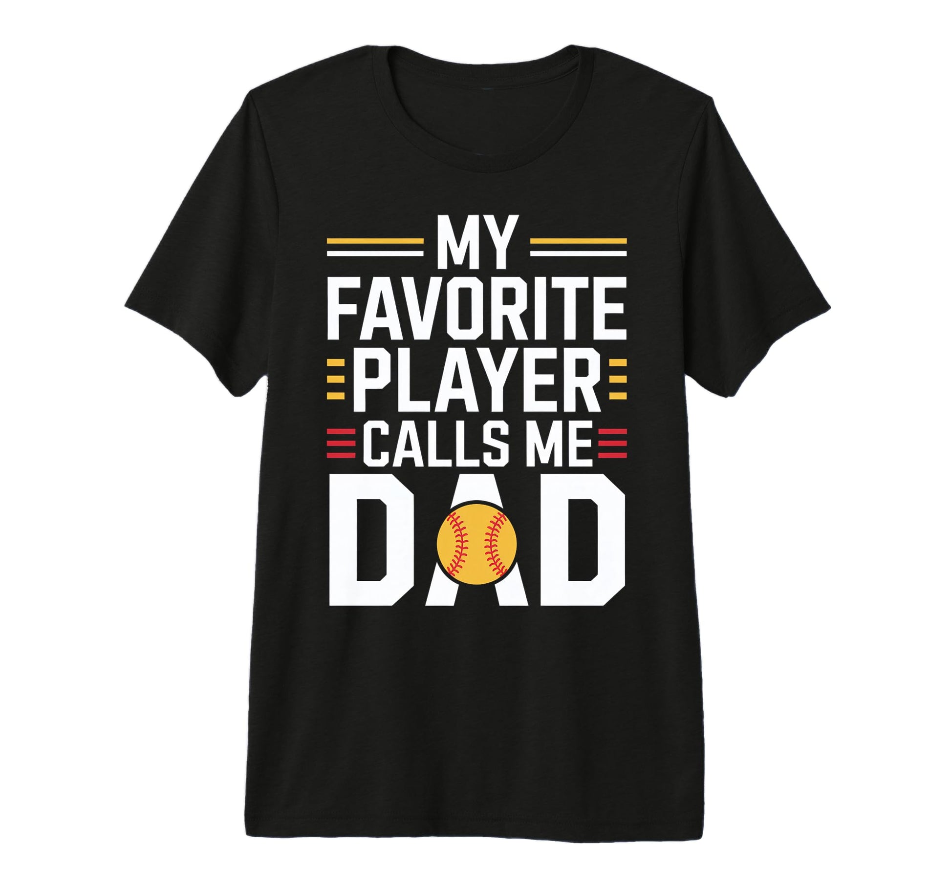 My Favorite Player Calls Me Dad Baseball T-Shirt - Minimalist Print Unisex - T-Shirt, Sweatshirt, Hoodie