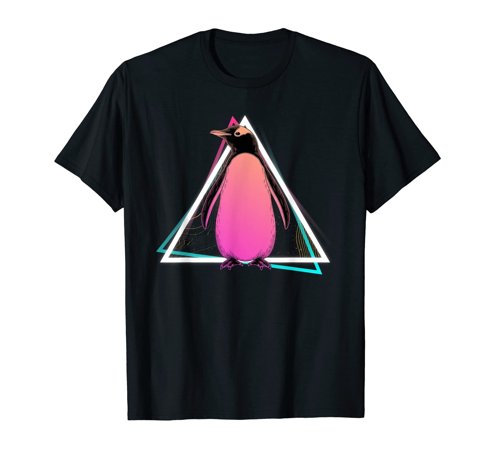 Penguin Antarctic Animal 80S Art T-Shirt - Casual Everyday Wear Unisex - T-Shirt, Sweatshirt, Hoodie