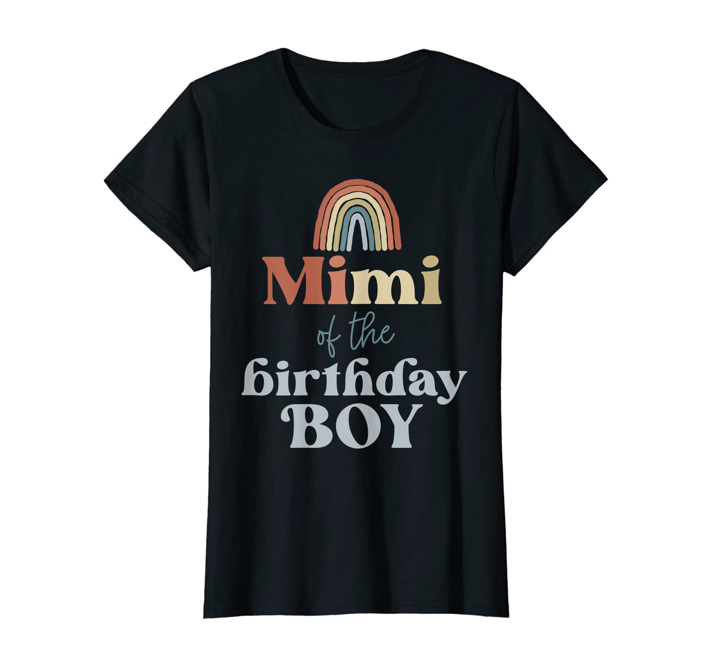 Womens Mimi Birthday Boho Rainbow Party T-Shirt - Unique Graphic Unisex - T-Shirt, Sweatshirt, Hoodie