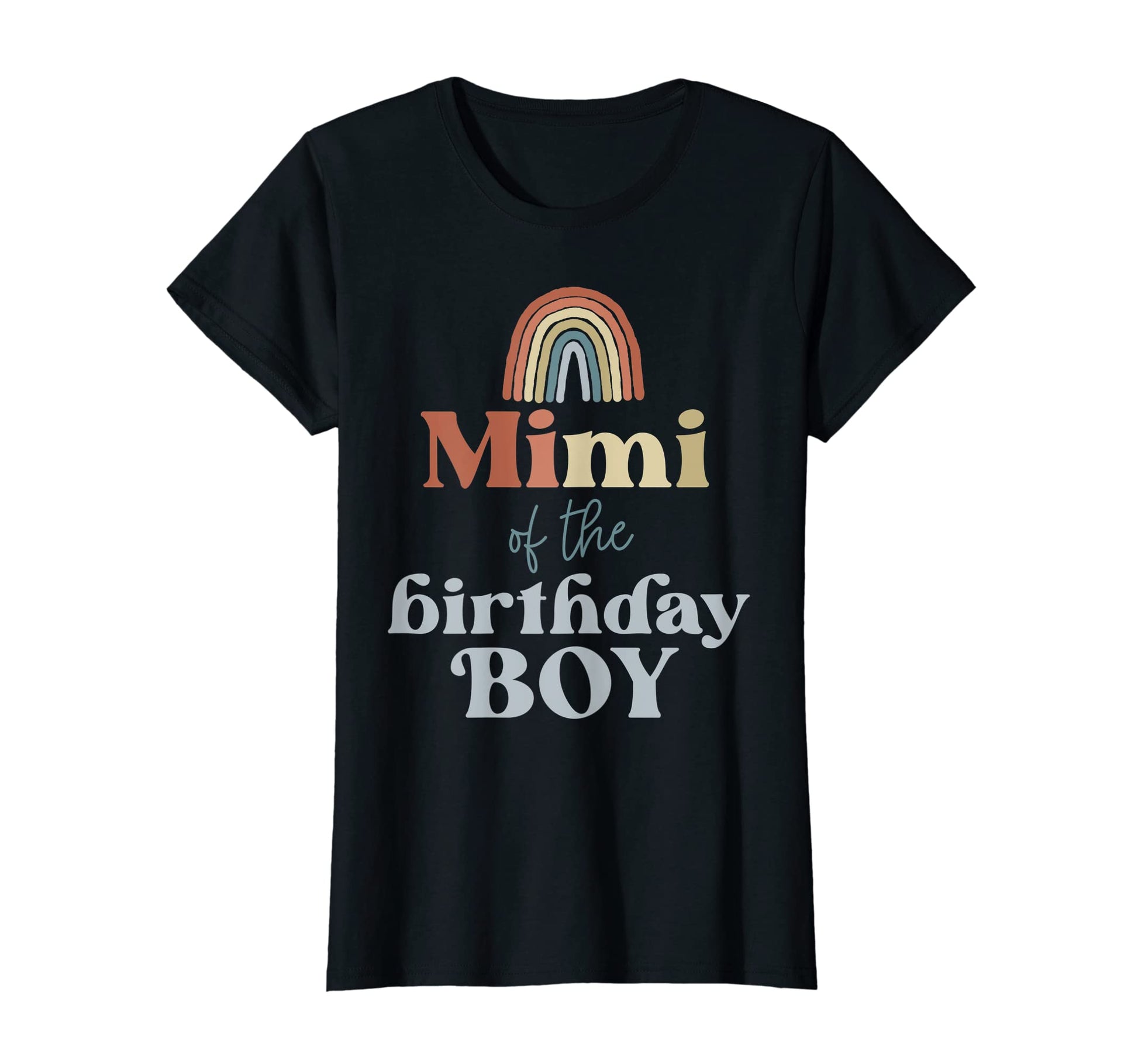 Womens Mimi Birthday Boho Rainbow Party T-Shirt - Unique Graphic Unisex - T-Shirt, Sweatshirt, Hoodie