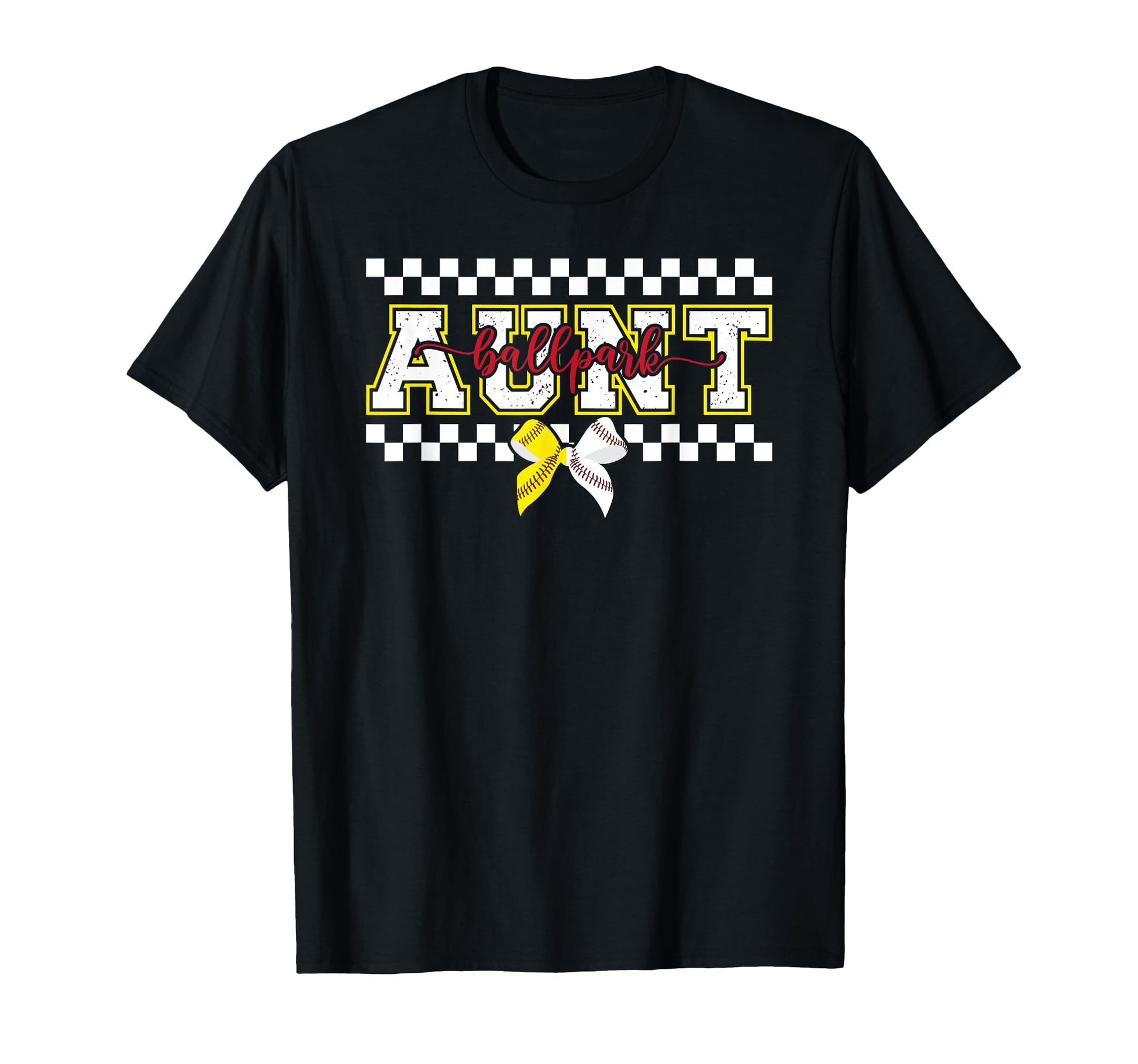 Ballpark Aunt Softball Baseball Aunt T-Shirt - Custom Art Print Unisex - T-Shirt, Sweatshirt, Hoodie