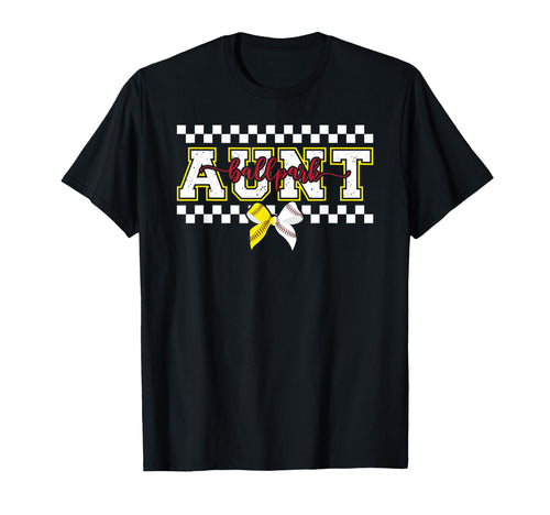 Ballpark Aunt Softball Baseball Aunt T-Shirt - Custom Art Print Unisex - T-Shirt, Sweatshirt, Hoodie