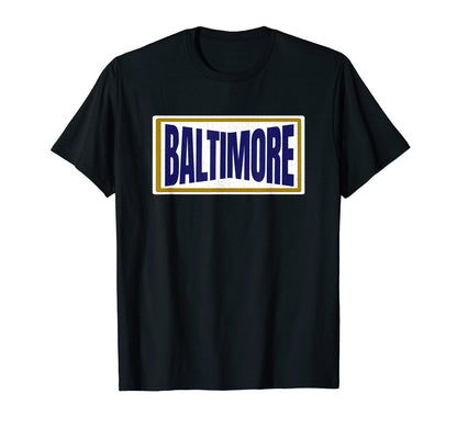 Baltimore Purple Striped Baltimore Md T-Shirt - Minimalist Print for Adults - T-Shirt, Sweatshirt, Hoodie