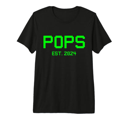 Pops Est 2024 Gamer Pops 2024 New Gamer T-Shirt - Trendy Graphic Unisex - T-Shirt, Sweatshirt, Hoodie