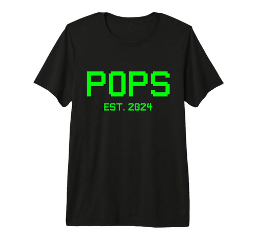 Pops Est 2024 Gamer Pops 2024 New Gamer T-Shirt - Trendy Graphic Unisex - T-Shirt, Sweatshirt, Hoodie