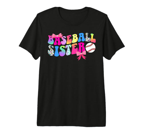 Baseball Sister Baseball Player Groovy T-Shirt - Aesthetic Graphic Unisex - T-Shirt, Sweatshirt, Hoodie