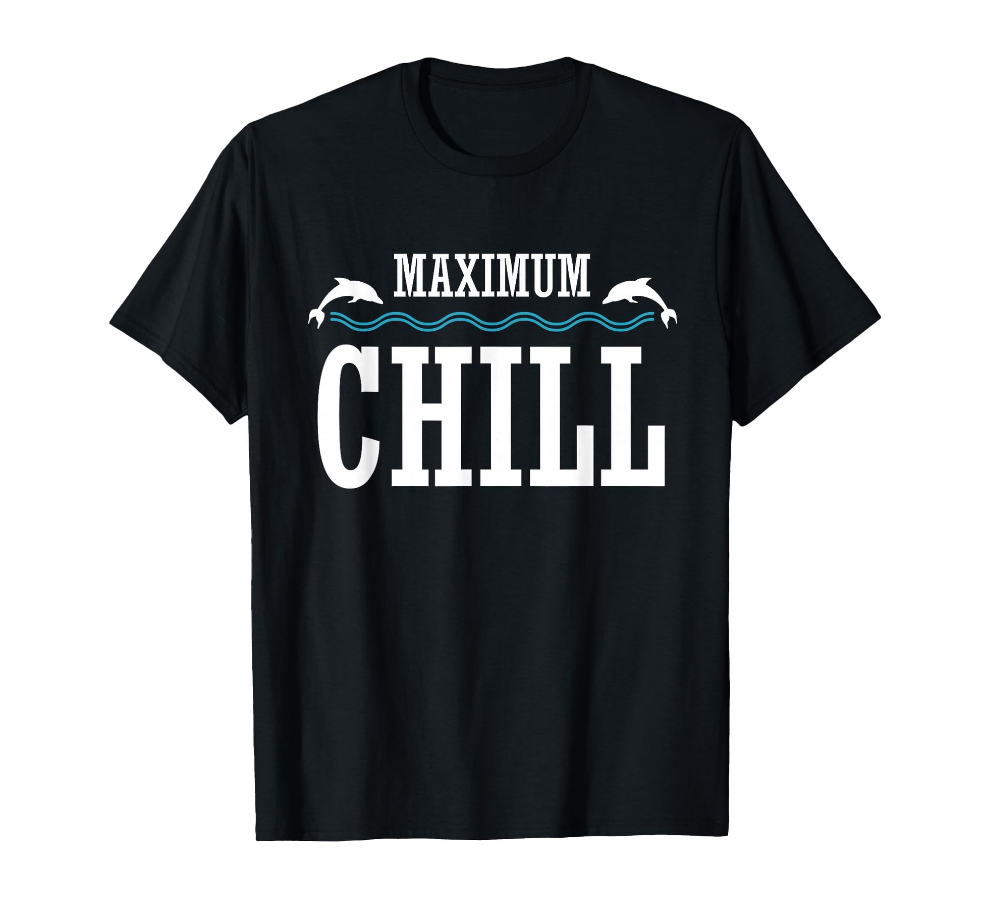 Maximum Chill Summer Dolphin Vaporwave T-Shirt - Trendy Graphic Men Women - T-Shirt, Sweatshirt, Hoodie