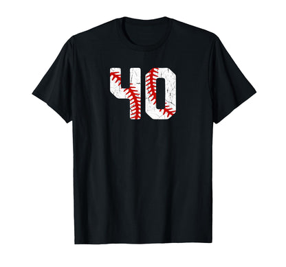Baseball Player Jersey Number 40 40 T-Shirt - Streetwear Style Unisex - T-Shirt, Sweatshirt, Hoodie
