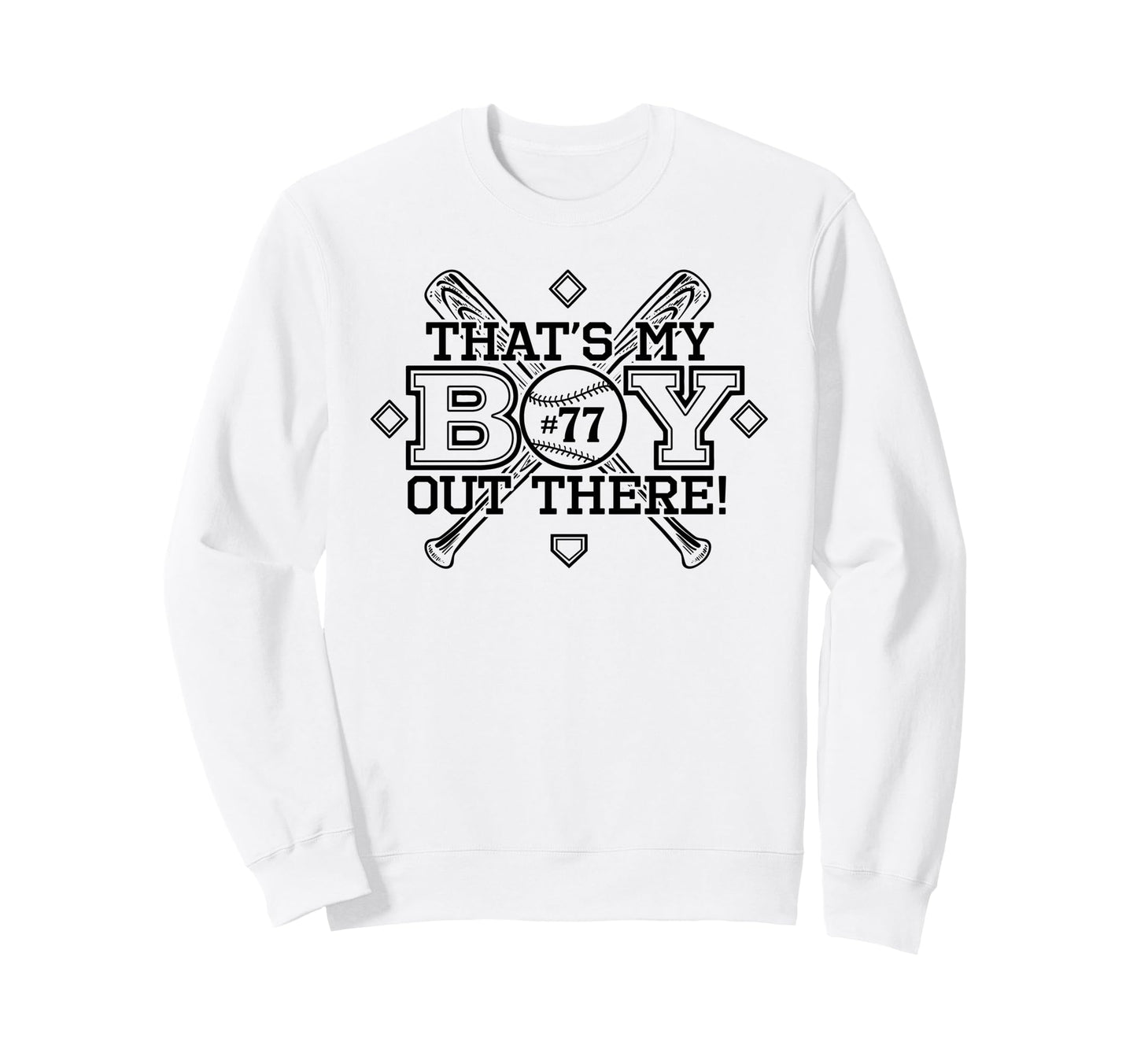 Baseball Mom Dad Thats My Sweatshirt - Casual Everyday Wear for Adults - T-Shirt, Sweatshirt, Hoodie