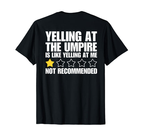 Baseball Dad Umpire 1 Star Rating T-Shirt - Streetwear Style for Adults - T-Shirt, Sweatshirt, Hoodie