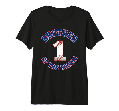 Brother Rookie 1St Birthday Baseball T-Shirt - Unique Graphic Unisex - T-Shirt, Sweatshirt, Hoodie